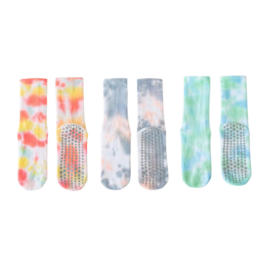 Tie-Dye Anti-Slip Socks (3 Pack)