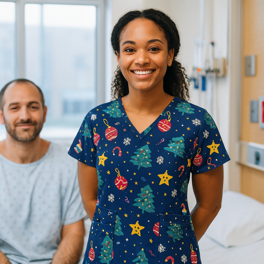 Christmas Scrub Top – Christmas Decorations