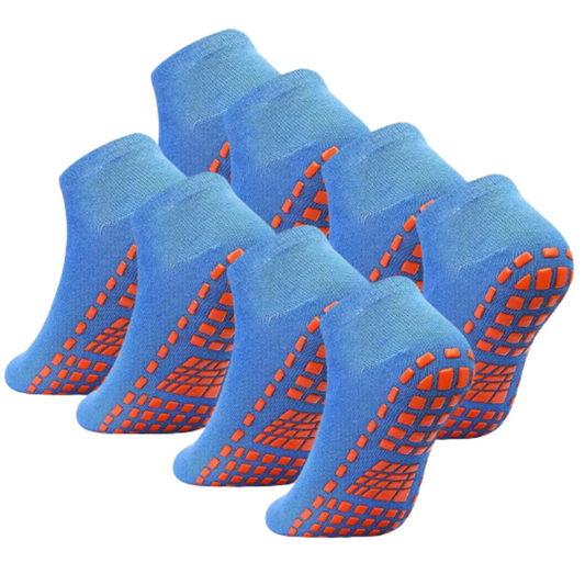 Blue Balance Anti-Slip Socks (4 Pack)