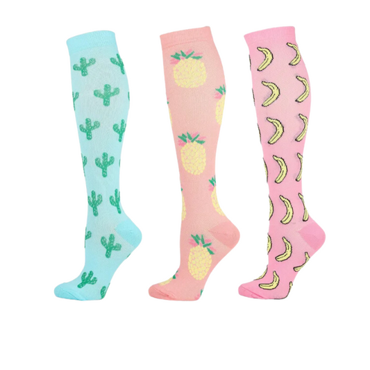 Long Compression Socks – Tropicana (3 Pack)
