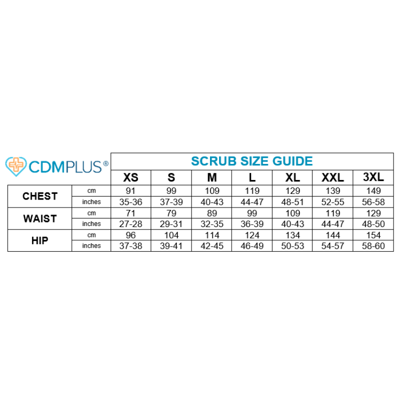 Scrub Top – Breast Cancer (White)