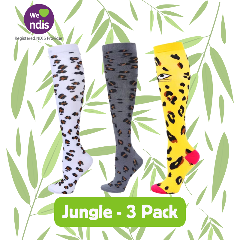 Long Compression Socks – Jungle (3 Pack)