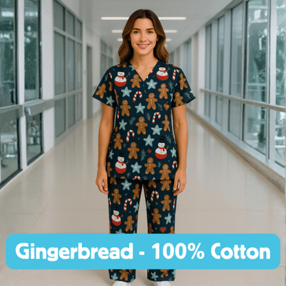 Cotton Scrub Set – Gingerbread