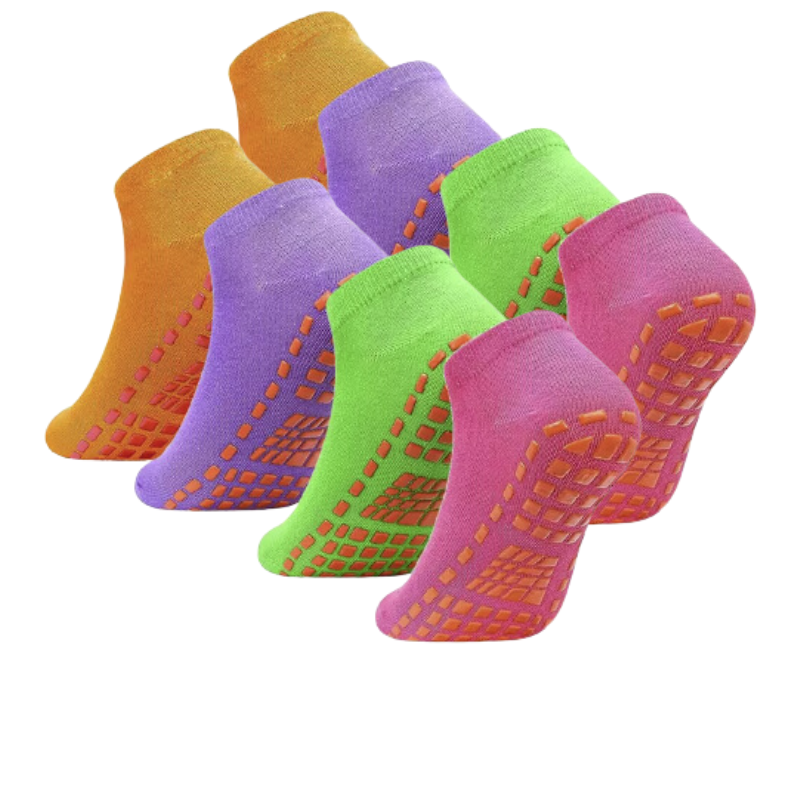 Blue Balance Anti-Slip Socks (4 Pack)