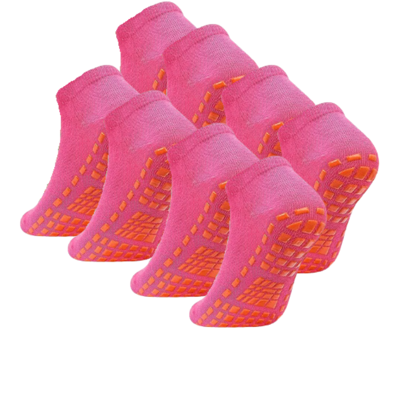 Pink Zen Anti-Slip Socks (4 Pack)
