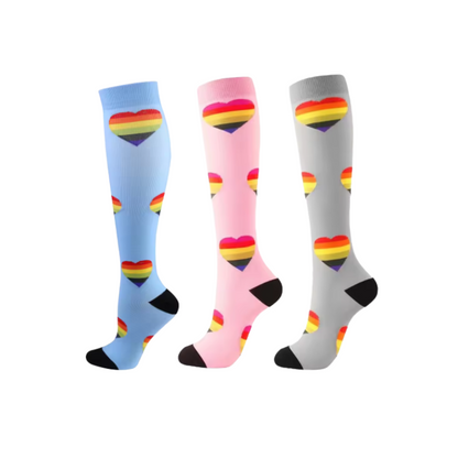 Pride Long Compression Socks (3 Pack)