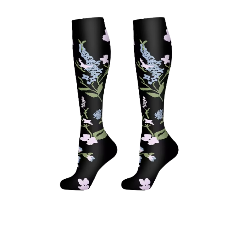 Long Compression Socks -Twilight Garden (3 Pack)