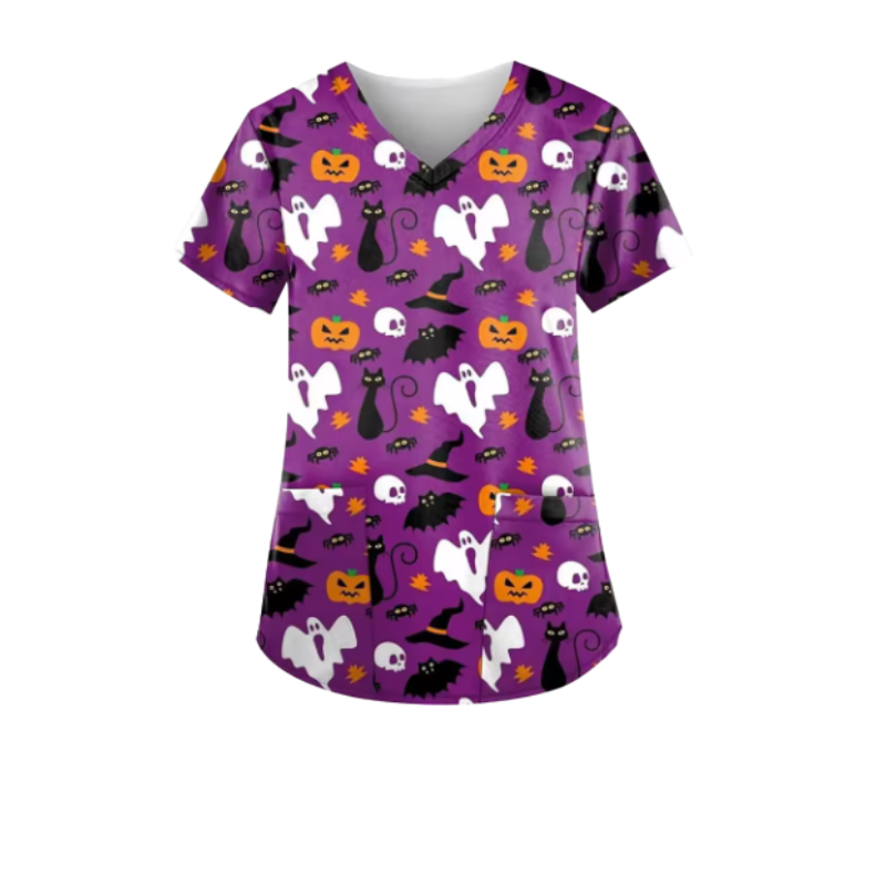 3 Scrub Tops - Halloween (3 Pack)