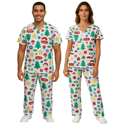 Cotton Scrub Set – Christmas