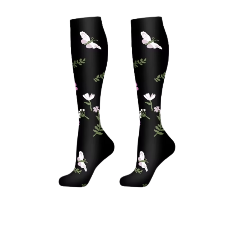 Long Compression Socks -Twilight Garden (3 Pack)