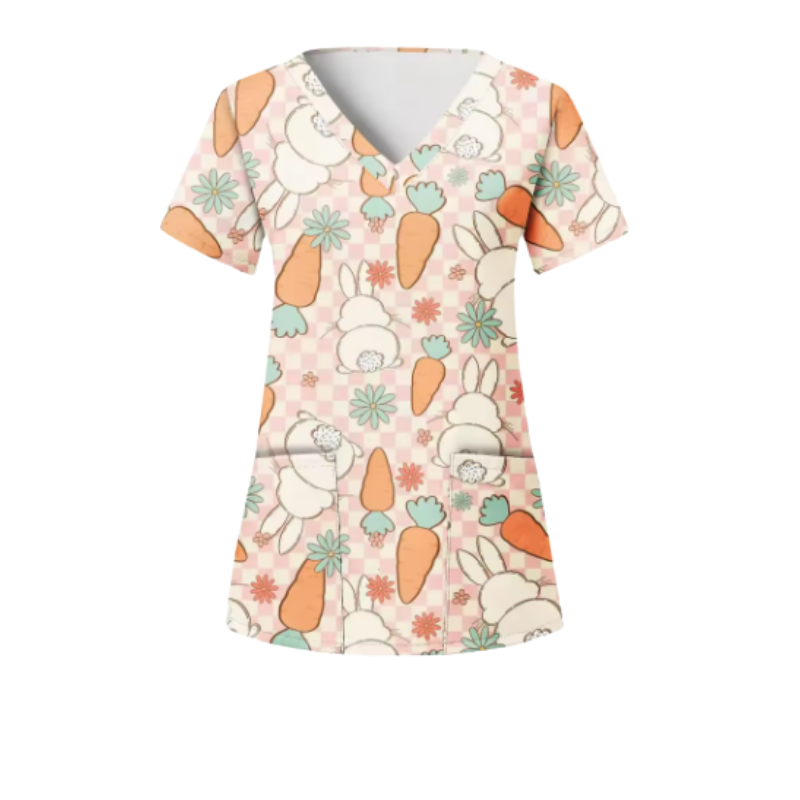 3 Scrub Tops – Bunny (3 Pack)