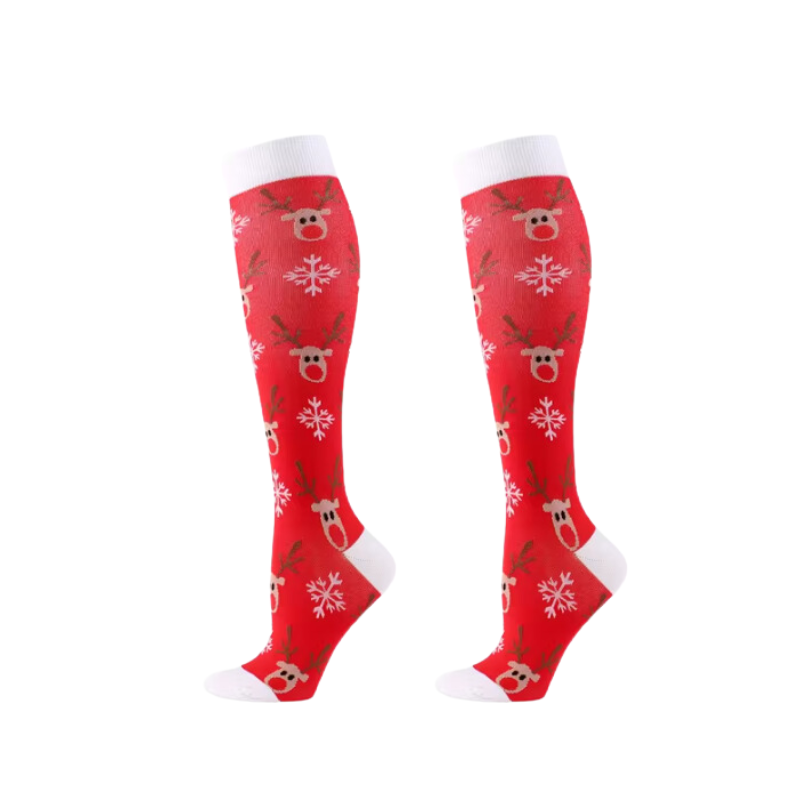 Christmas Long Compression Socks (5 Pack)
