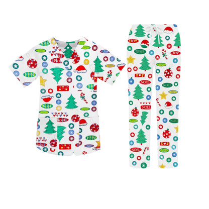 Cotton Scrub Set – Christmas