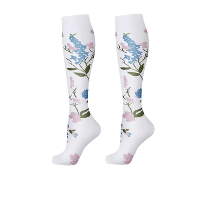 Long Compression Socks -Twilight Garden (3 Pack)