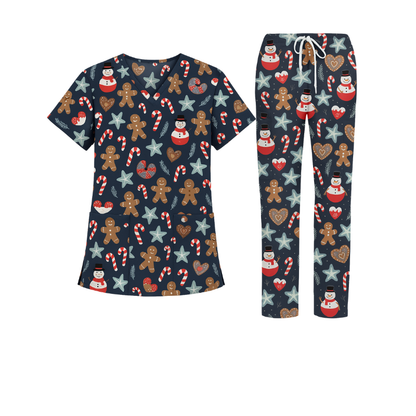 Cotton Scrub Set – Gingerbread