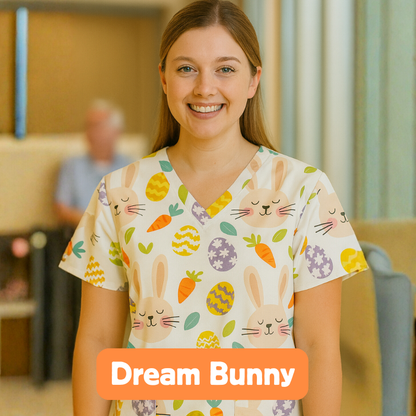 Scrub Top – Dream Bunny