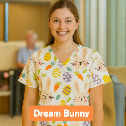 Scrub Top – Dream Bunny