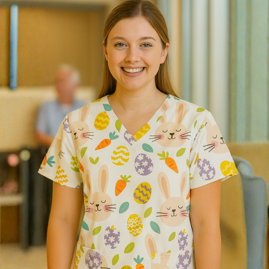 Scrub Top – Dream Bunny