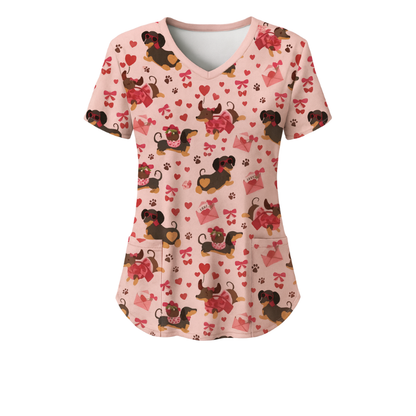 3 Scrub Tops – Pawfect Valentine (3 Pack)