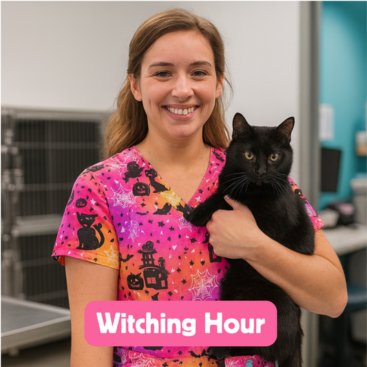 Halloween Scrub Top – Witching Hour