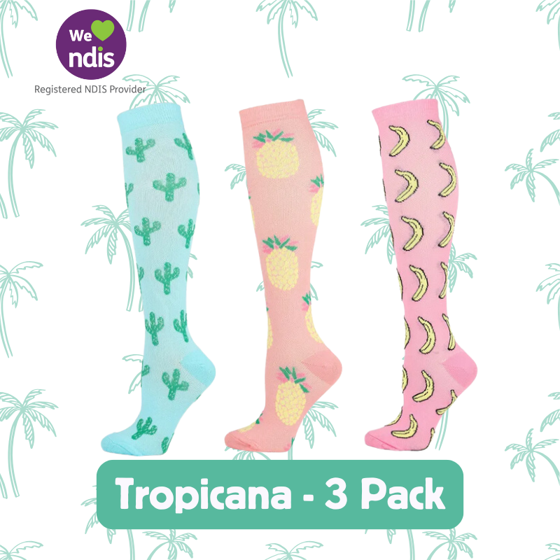 Long Compression Socks – Tropicana (3 Pack)