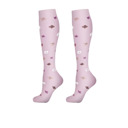 Long Compression Socks- Botanical Bliss (3 Pack)