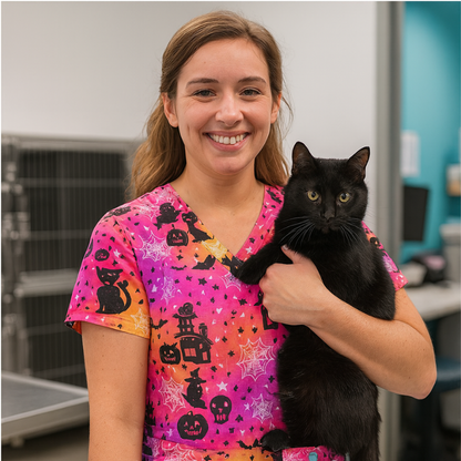 Halloween Scrub Top – Witching Hour