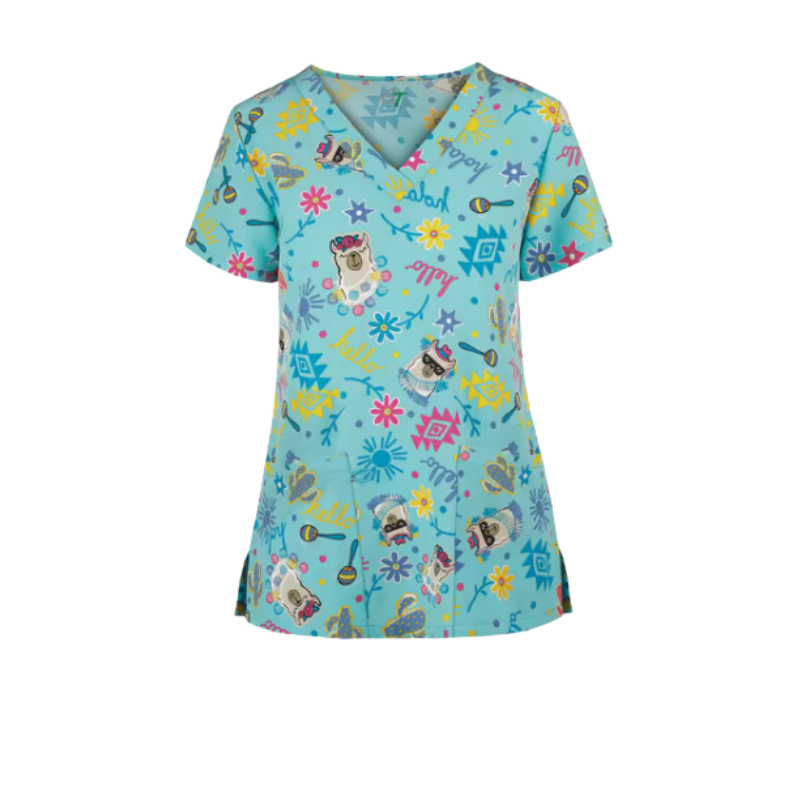 3 Scrub Tops – Llama (3 Pack)
