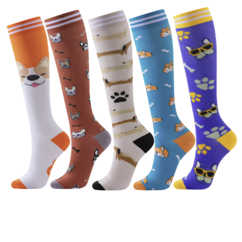 Long Compression Socks – Pawfect Pairs (5 Pack)